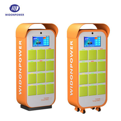Stazione di scambio di batterie in acciaio QR Code Swap Battery Station For Rickshaw