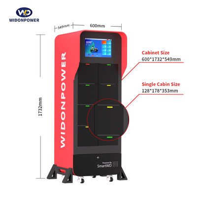 Stazione di scambio di batterie RFID per e-bike Scooter Motociclette Rickshaws Input 100-240V 50/60HZ Di' addio ai guai di ricarica
